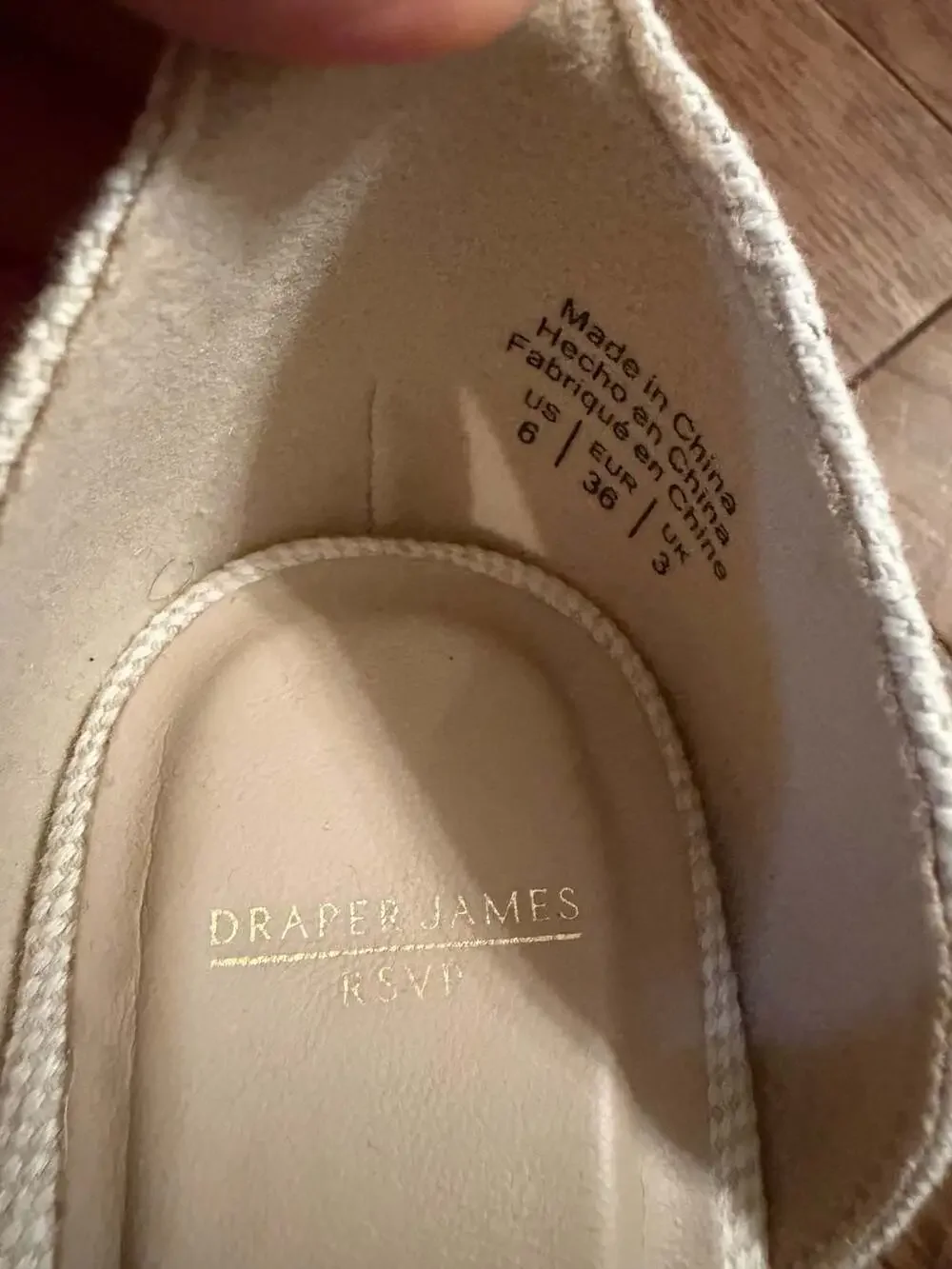Draper James RSVP Gabrielle Women's White Eyelet Ruffle Wedge Espadrille Sandals